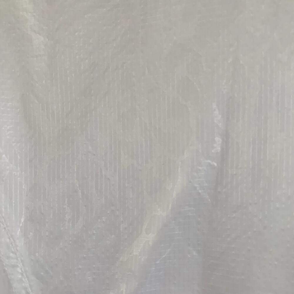 White Windbreaker Imprint Fabric Women's Size L? - Picture 6 of 8